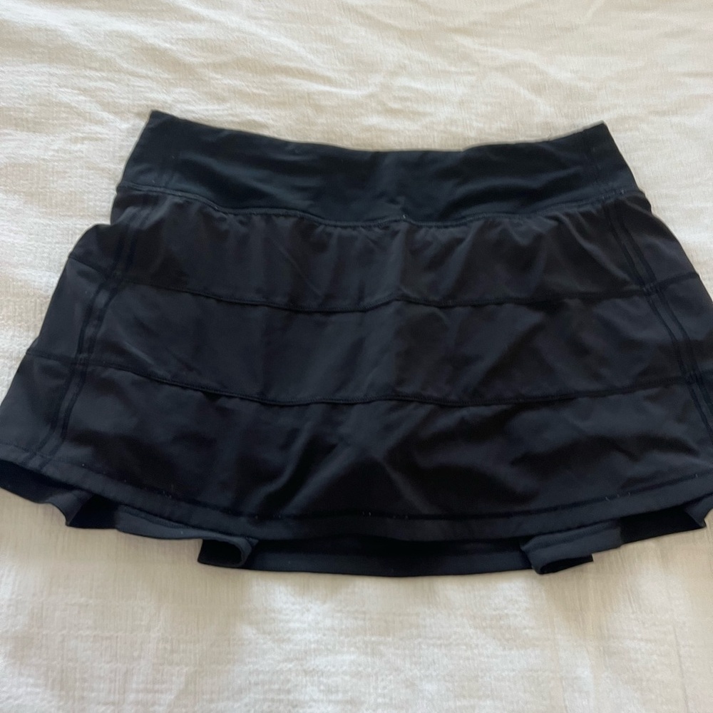 Black Lululemon Pace Rival Skirt